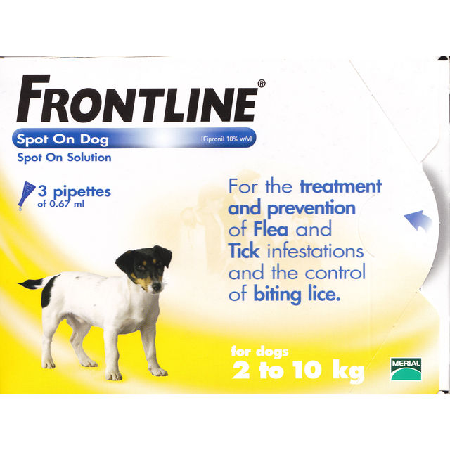 FRONTLINE COMBO S, šunims g.svorio 2–10 kg antiparazitinis tirpalas