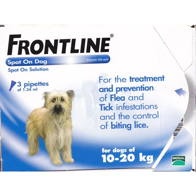 FRONTLINE COMBO M, šunims g.svorio 10-20 kg antiparazitinis tirpalas