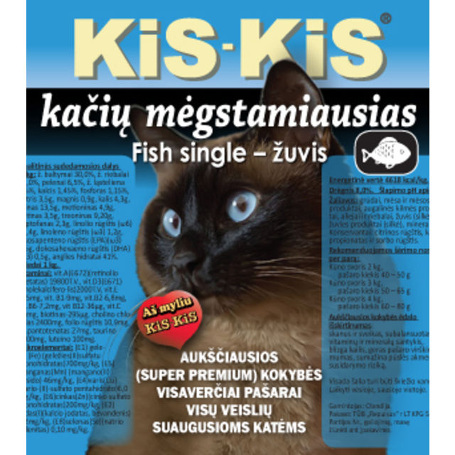 KiS KiS Fich Single  - kačių ėdalas su žuvimi 