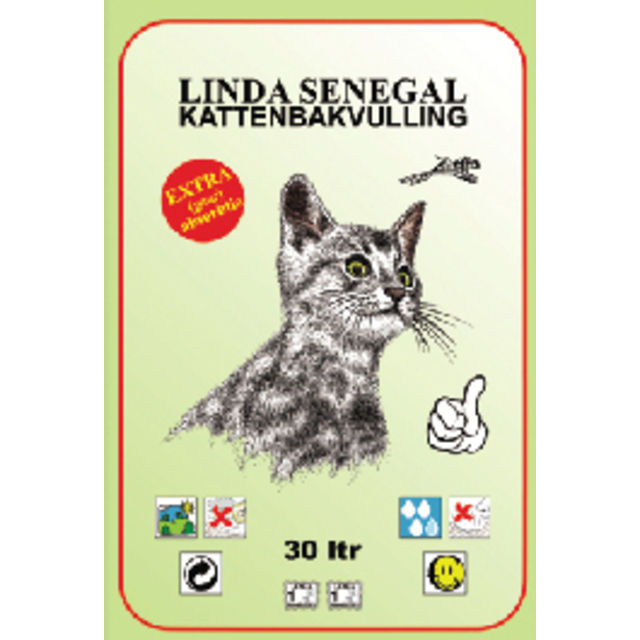 Linda Senegal - natūralus molio kraikas katėms (attapulgite) 