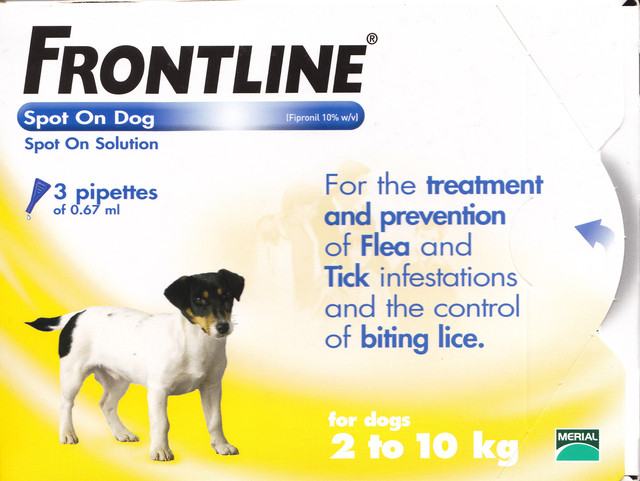 FRONTLINE COMBO S, šunims g.svorio 2–10 kg antiparazitinis tirpalas