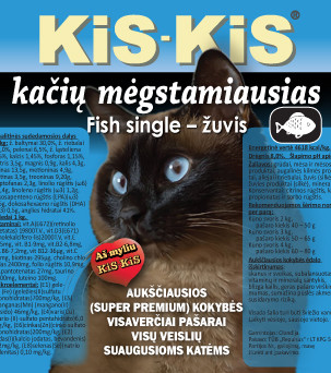 KiS KiS Fich Single  - kačių ėdalas su žuvimi 