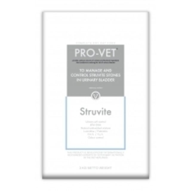PRO-VET Struvite - struvitinių akmenų gydymui ir profilaktikai, kastruotoms katėms