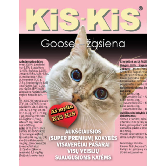 KiS KiS Goose - kačių ėdalas su žąsiena 