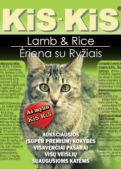 KiS KiS Lamb Mix - kačių ėdalas su ėriena ir ryžiais 