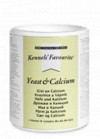 Yeast &amp; Calcium  Mielių ir kalcio 100% natūralūs papildai šunims
